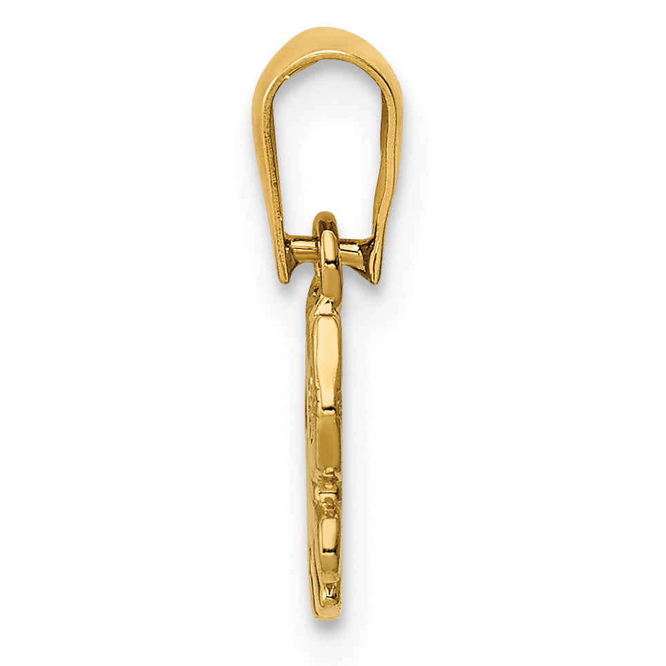 14k Yellow Gold 14k Kitten Pendant