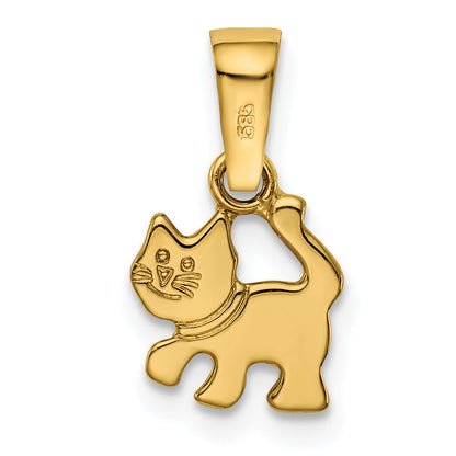 14k Yellow Gold 14k Kitten Pendant