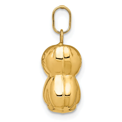 14k Yellow Gold 14k Satin & Polished 3D Cat Charm