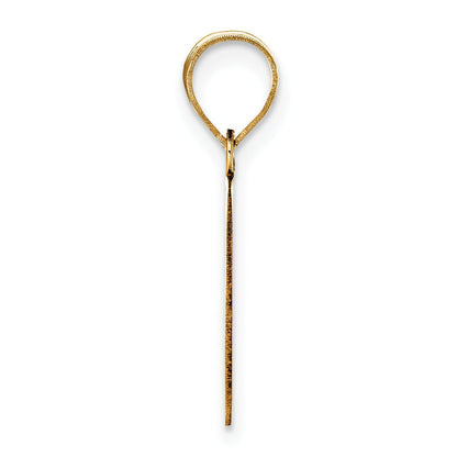 14k Yellow Gold 14k Polished Etched Letter G Initial Pendant