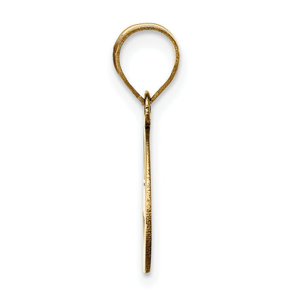 14k Yellow Gold 14k Polished Script Letter E Initial Pendant