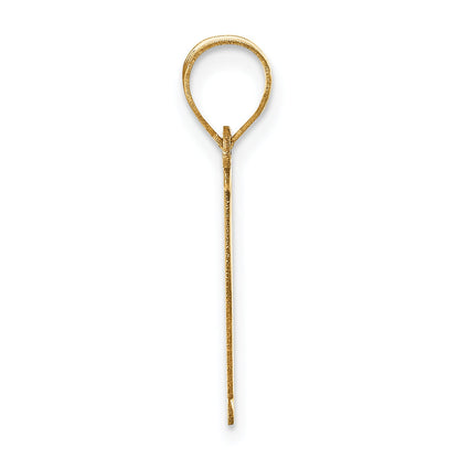 14k Yellow Gold 14k Polished Letter E Initial Pendant