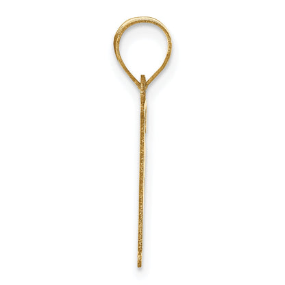 14k Yellow Gold 14k Polished Letter F Initial Pendant