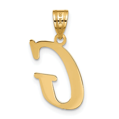 14k Yellow Gold 14k Polished Letter G Initial Pendant