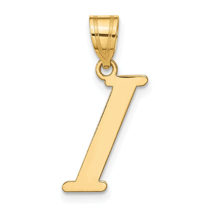14k Yellow Gold 14k Polished Letter I Initial Pendant