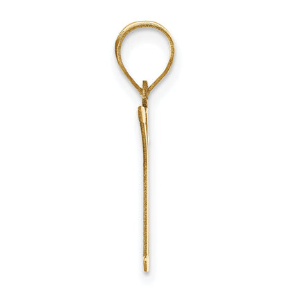 14k Yellow Gold 14k Polished Letter K Initial Pendant