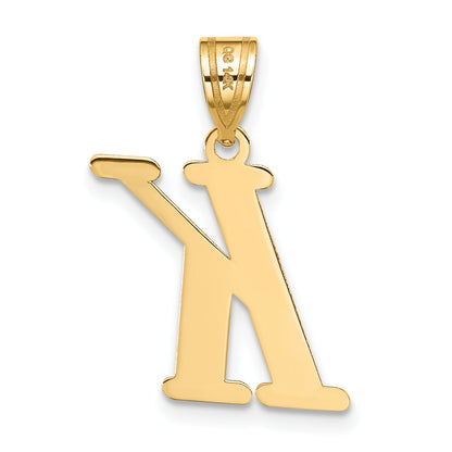 14k Yellow Gold 14k Polished Letter K Initial Pendant