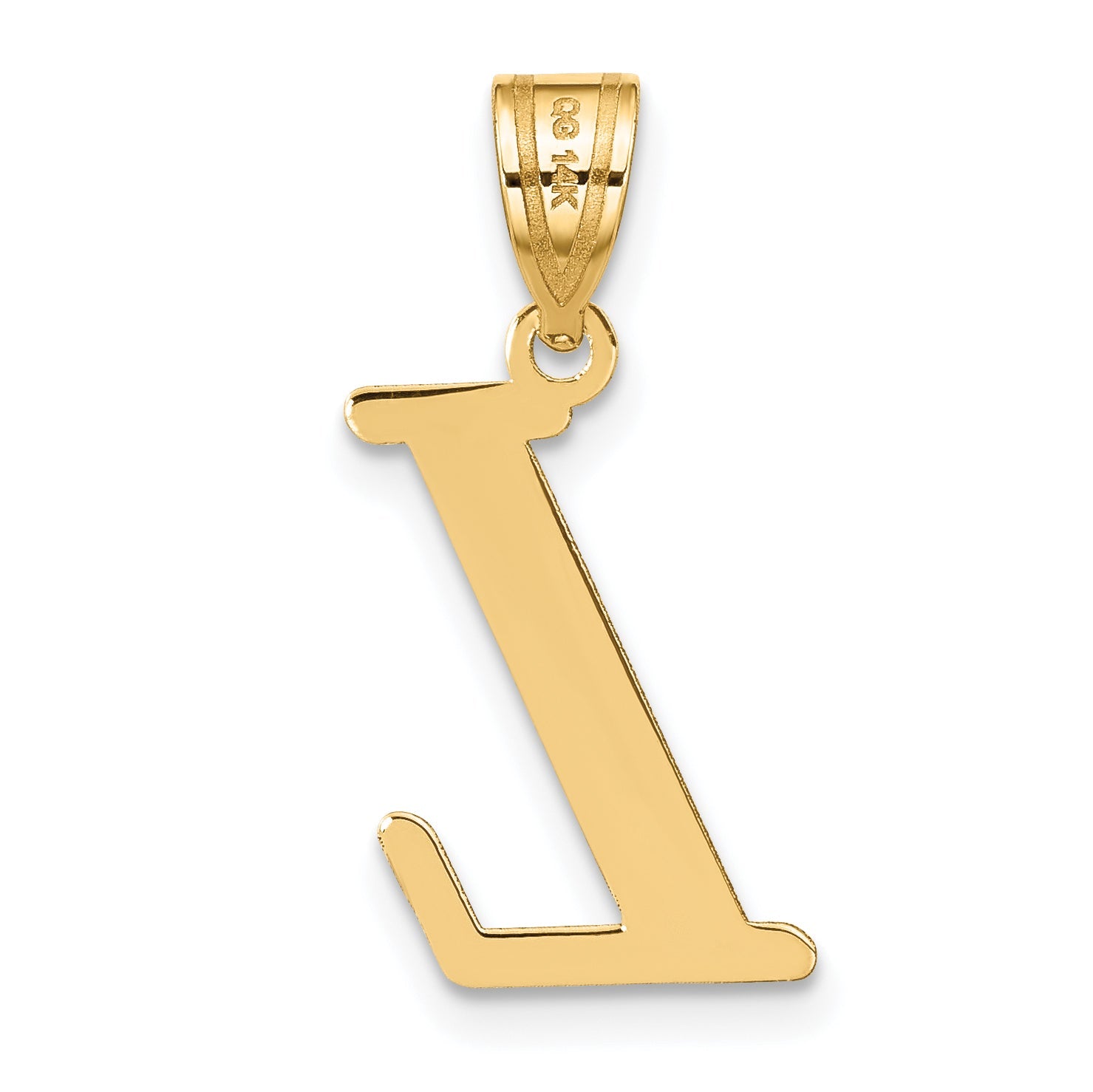 14k Yellow Gold 14k Polished Letter L Initial Pendant