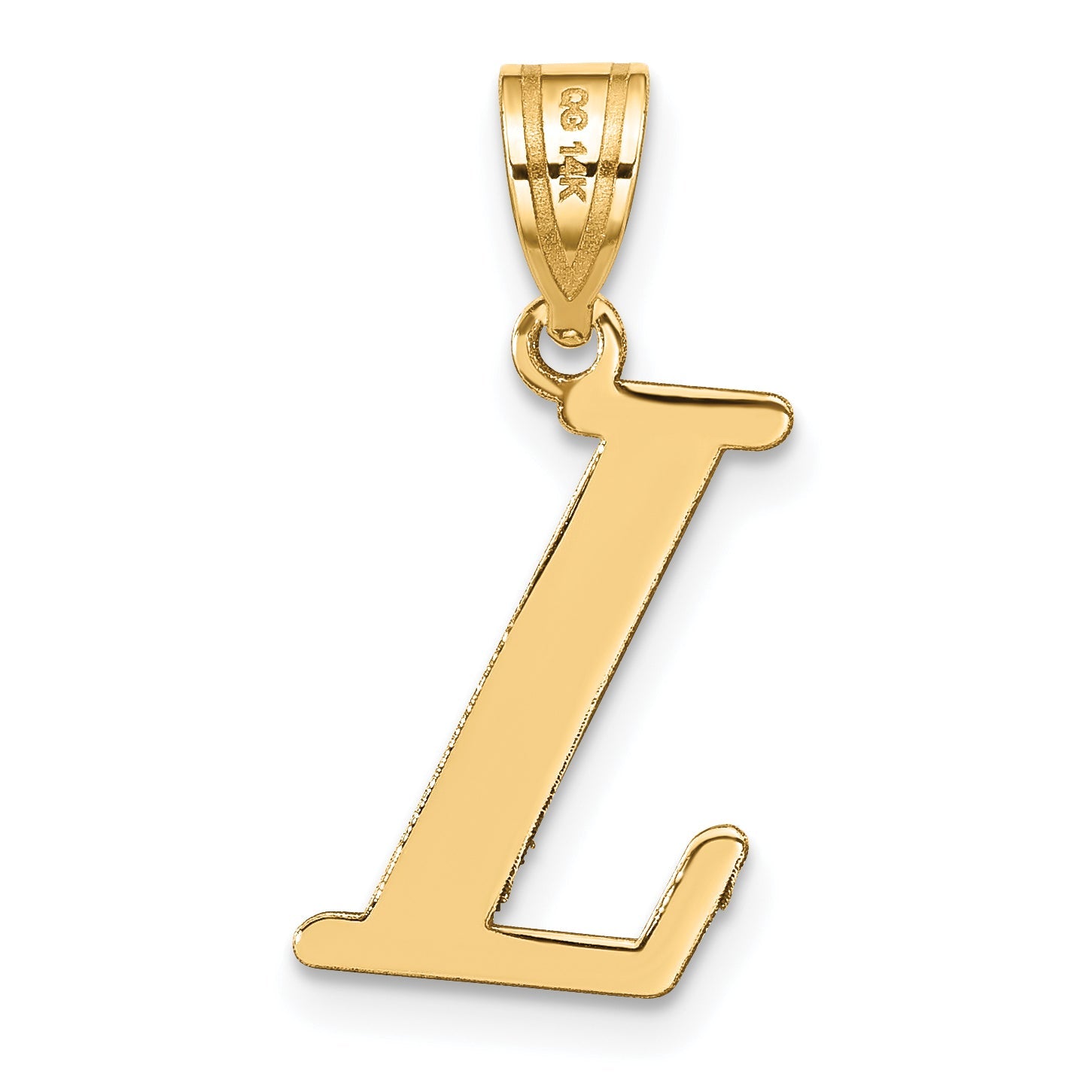 14k Yellow Gold 14k Polished Letter L Initial Pendant
