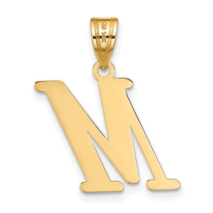 14k Yellow Gold 14k Polished Letter M Initial Pendant