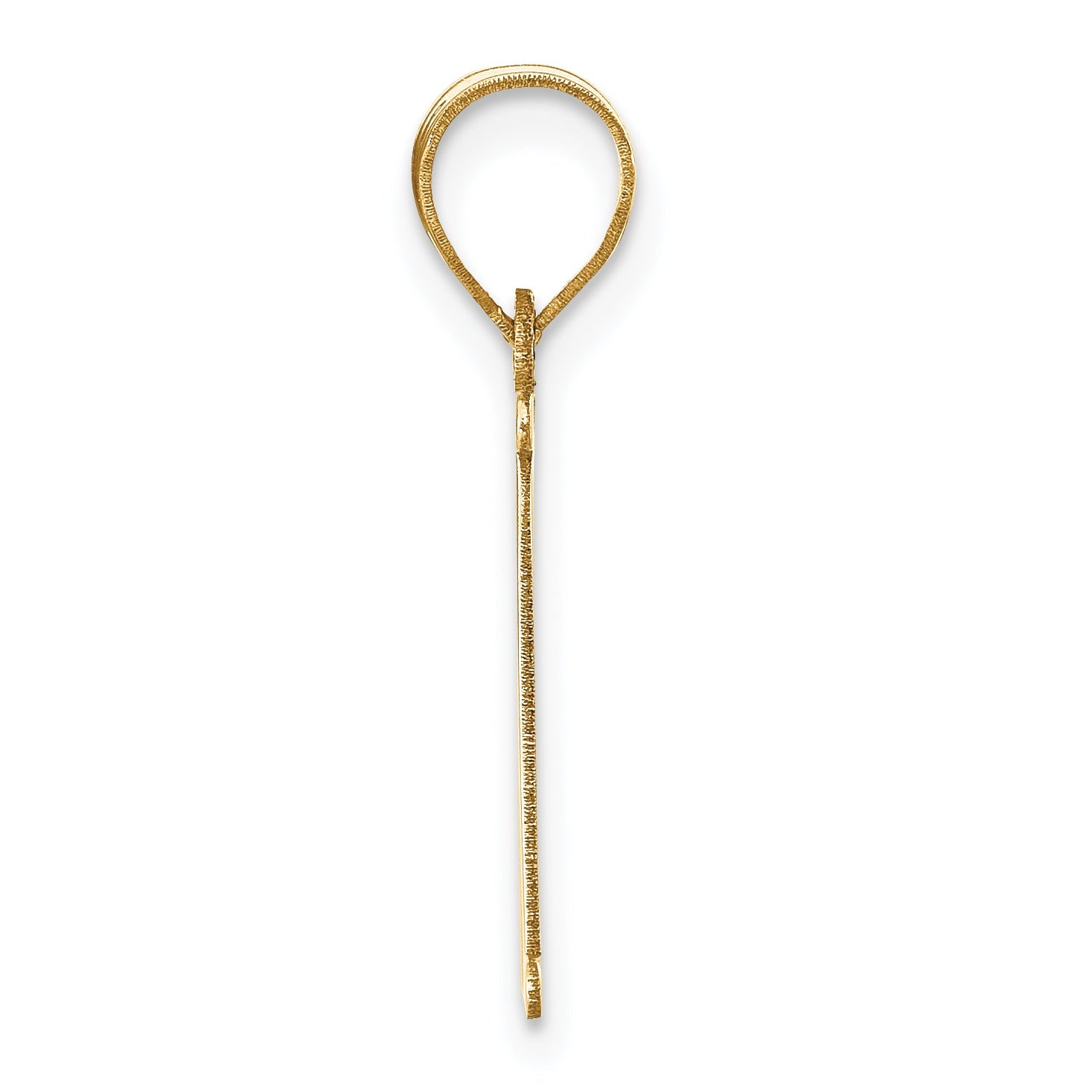 14k Yellow Gold 14k Polished Letter N Initial Pendant