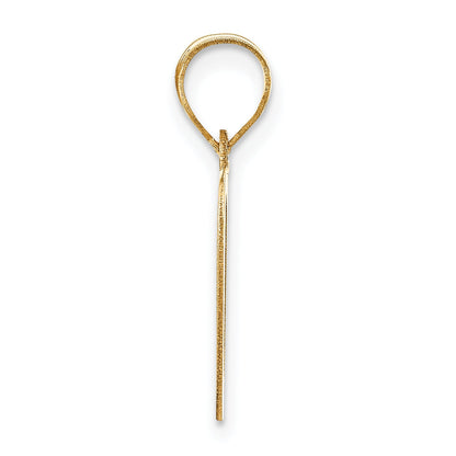 14k Yellow Gold 14k Polished Letter O Initial Pendant