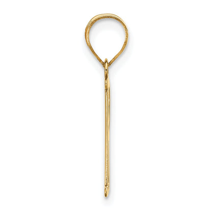 14k Yellow Gold 14k Polished Letter R Initial Pendant