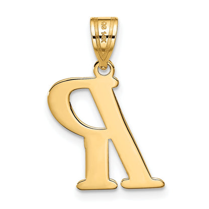 14k Yellow Gold 14k Polished Letter R Initial Pendant