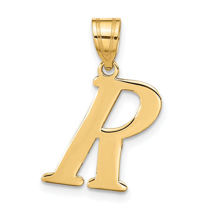 14k Yellow Gold 14k Polished Letter R Initial Pendant