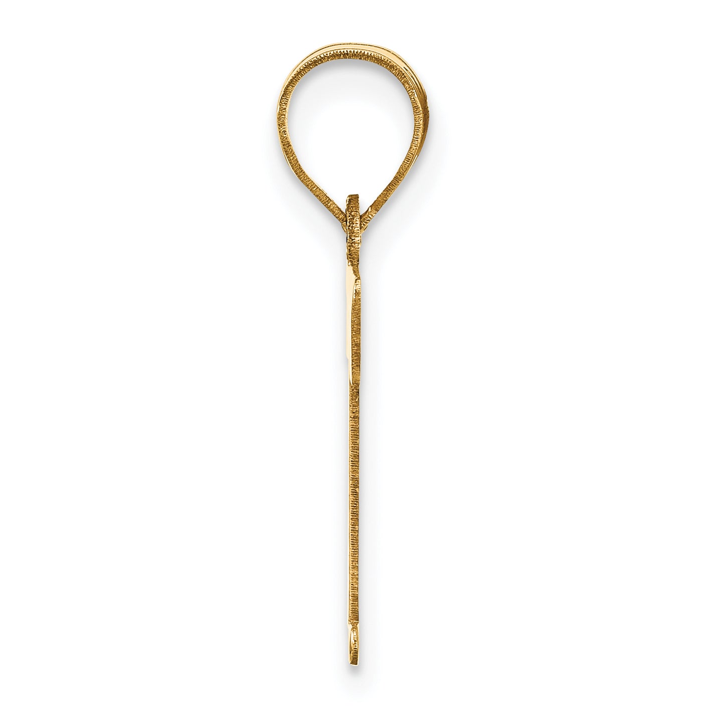 14k Yellow Gold 14k Polished Letter T Initial Pendant