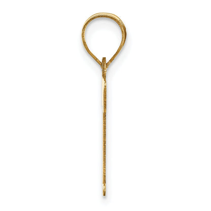 14k Yellow Gold 14k Polished Letter T Initial Pendant