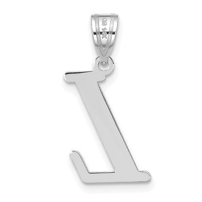 14k White Gold 14kw Polished Letter L Initial Pendant