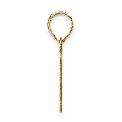 14k Yellow Gold 14k Polished Bubble Letter F Initial Pendant