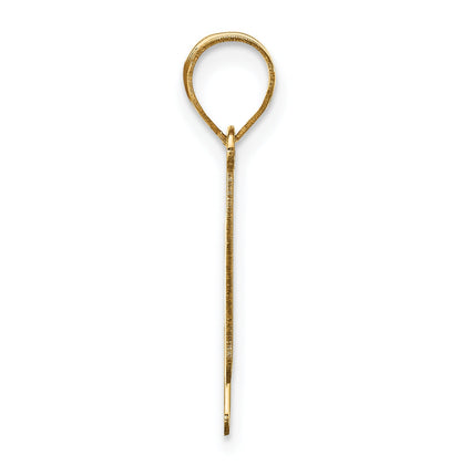 14k Yellow Gold 14k Polished Bubble Letter H Initial Pendant