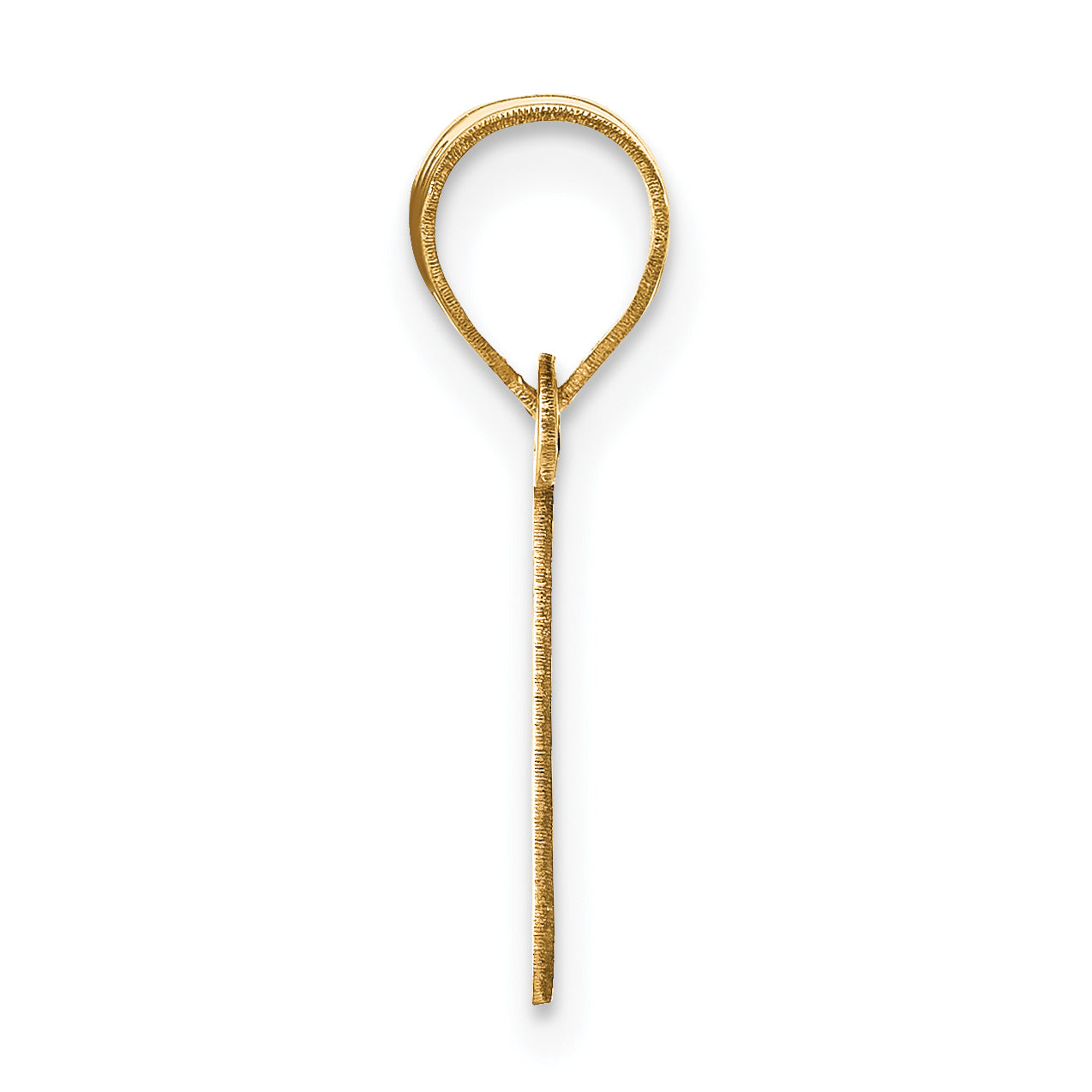 14k Yellow Gold 14k Polished Bubble Letter I Initial Pendant