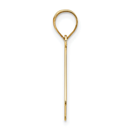 14k Yellow Gold 14k Polished Bubble Letter K Initial Pendant