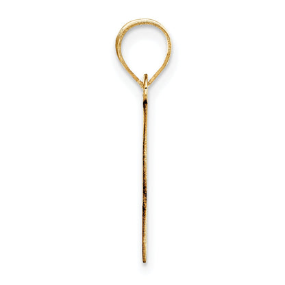 14k Yellow Gold 14k Polished Bubble Letter R Initial Pendant