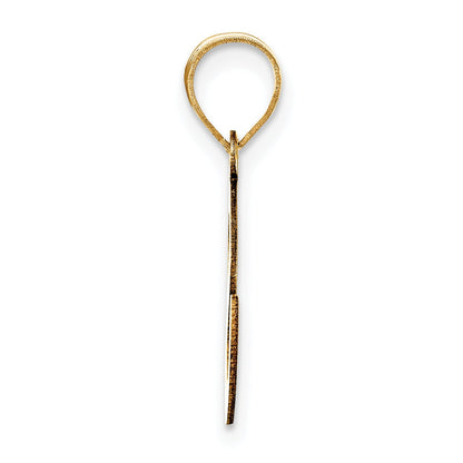 14k Yellow Gold 14k Polished Bubble Letter S Initial Pendant