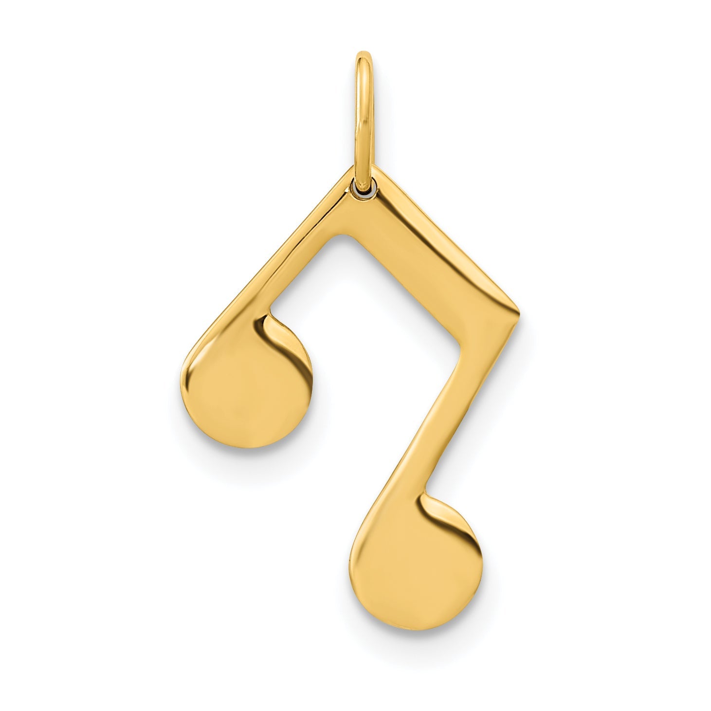 14k Yellow Gold 14K Polished Music Note Pendant