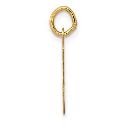 14k Yellow Gold 14KY Script Letter C Initial Charm