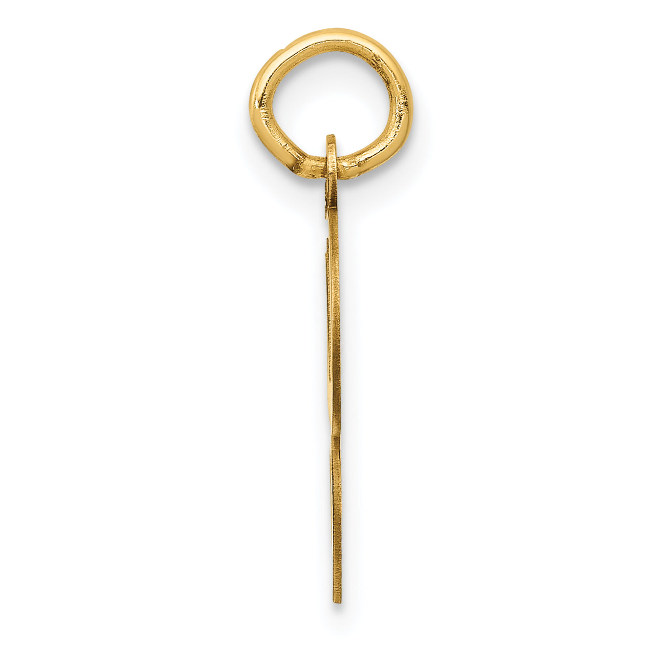 14k Yellow Gold 14KY Script Letter G Initial Charm