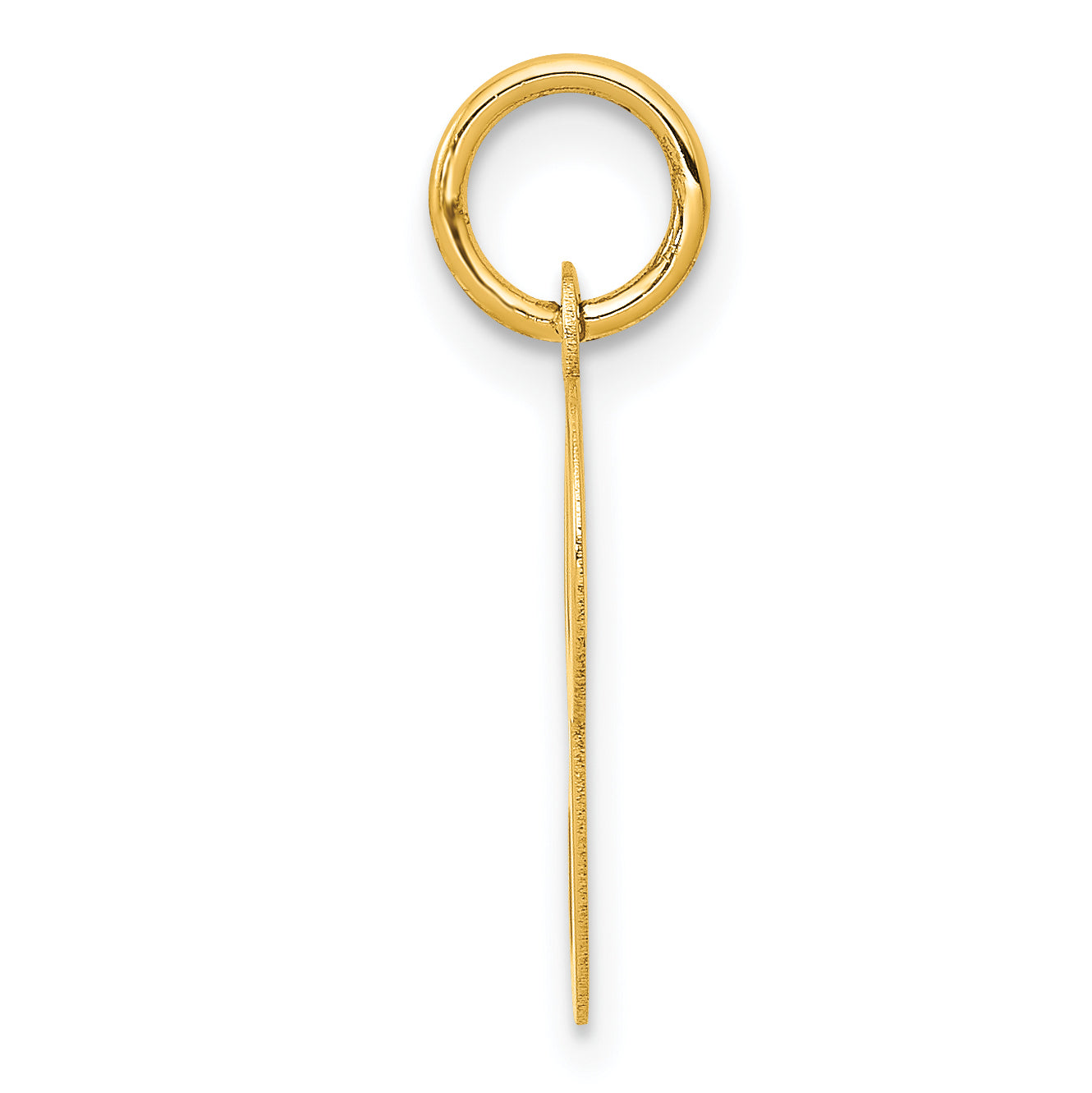 14k Yellow Gold 14KY Script Letter P Initial Charm