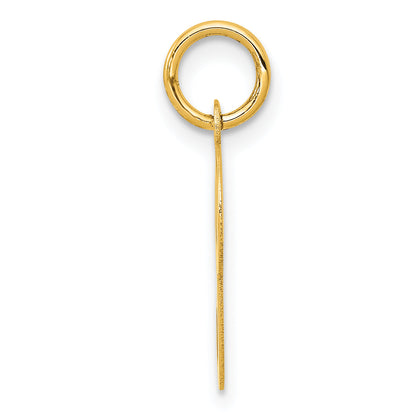 14k Yellow Gold 14KY Script Letter P Initial Charm