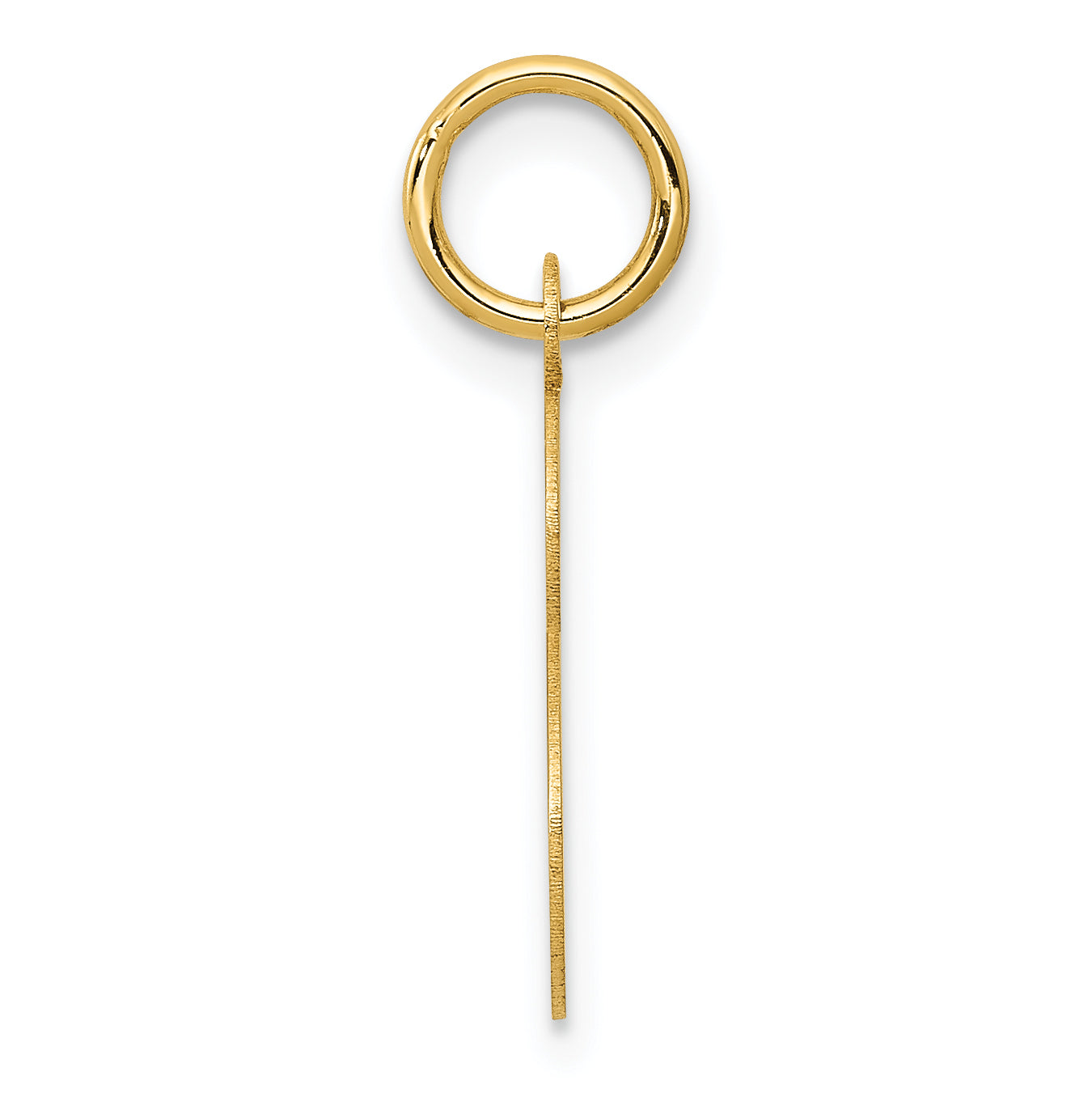 14k Yellow Gold 14KY Script Letter S Initial Charm