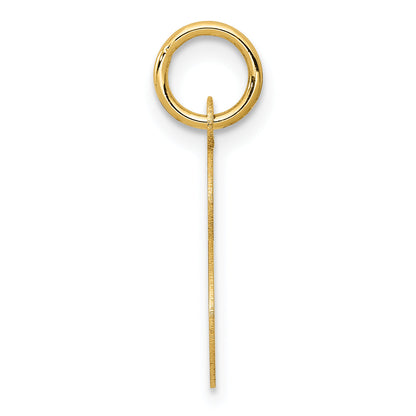 14k Yellow Gold 14KY Script Letter S Initial Charm