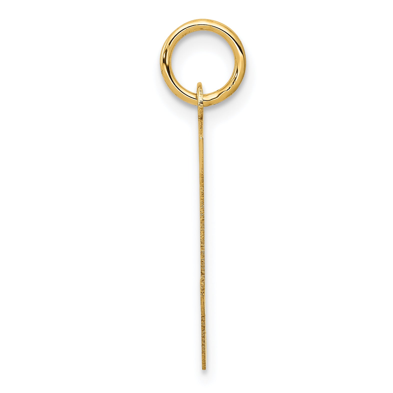 14k Yellow Gold 14KY Script Letter Y Initial Charm