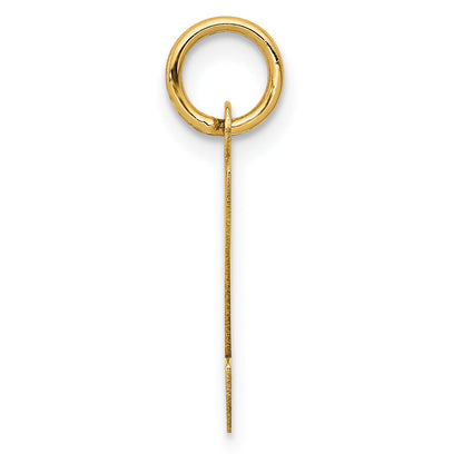 14k Yellow Gold 14KY Script Letter Z Initial Charm