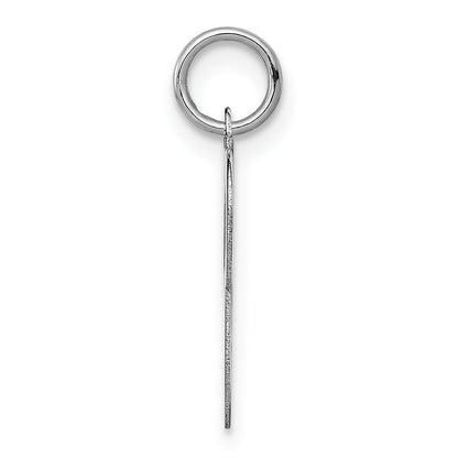 14k White Gold 14KW White Gold Script Letter P Initial Charm