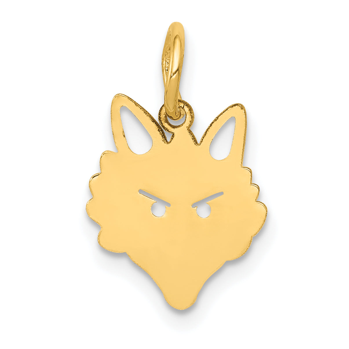 14k Yellow Gold 14k Fox Head Charm