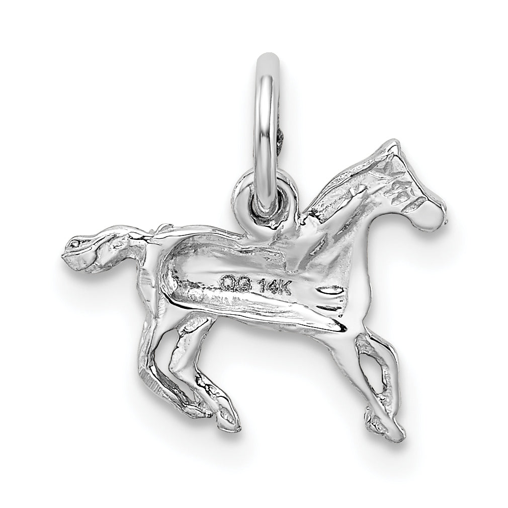 14k White Gold 14k White Gold Horse Charm