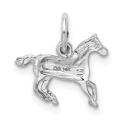 14k White Gold 14k White Gold Horse Charm