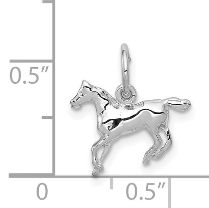 14k White Gold 14k White Gold Horse Charm
