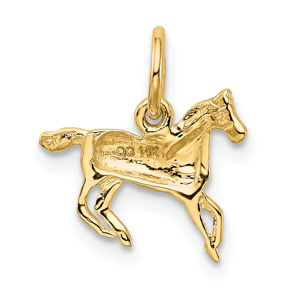 14k Yellow Gold 14k Polished Horse Charm
