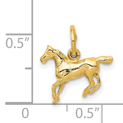 14k Yellow Gold 14k Polished Horse Charm