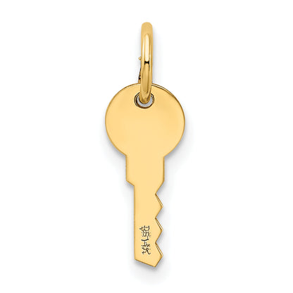 14k Yellow Gold 14K Polished Key Charm