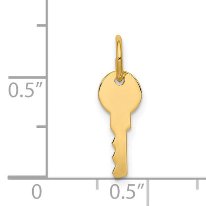 14k Yellow Gold 14K Polished Key Charm