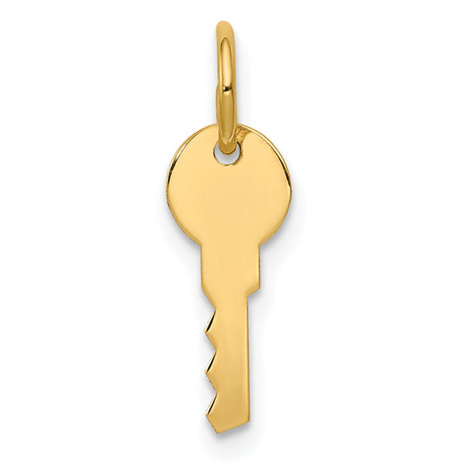 14k Yellow Gold 14K Polished Key Charm
