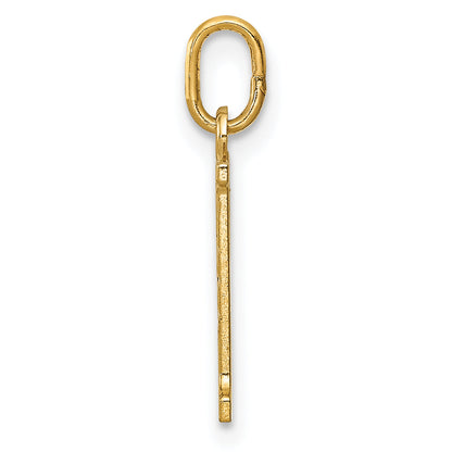 14k Yellow Gold 14k Diamond-cut 21 Pendant