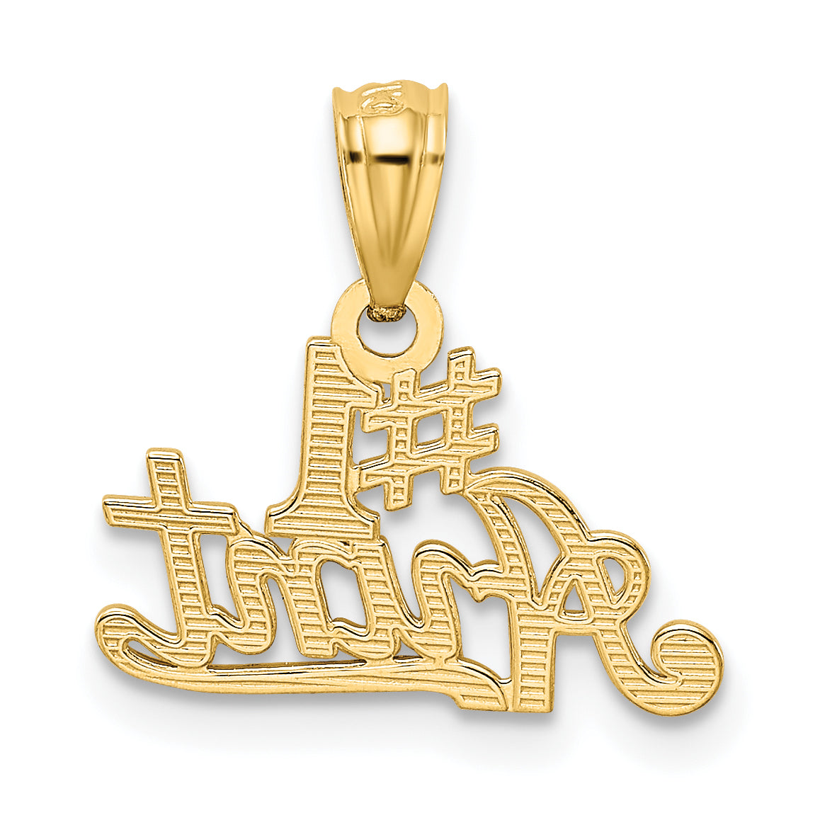 14k Yellow Gold 14k #1 AUNT Pendant