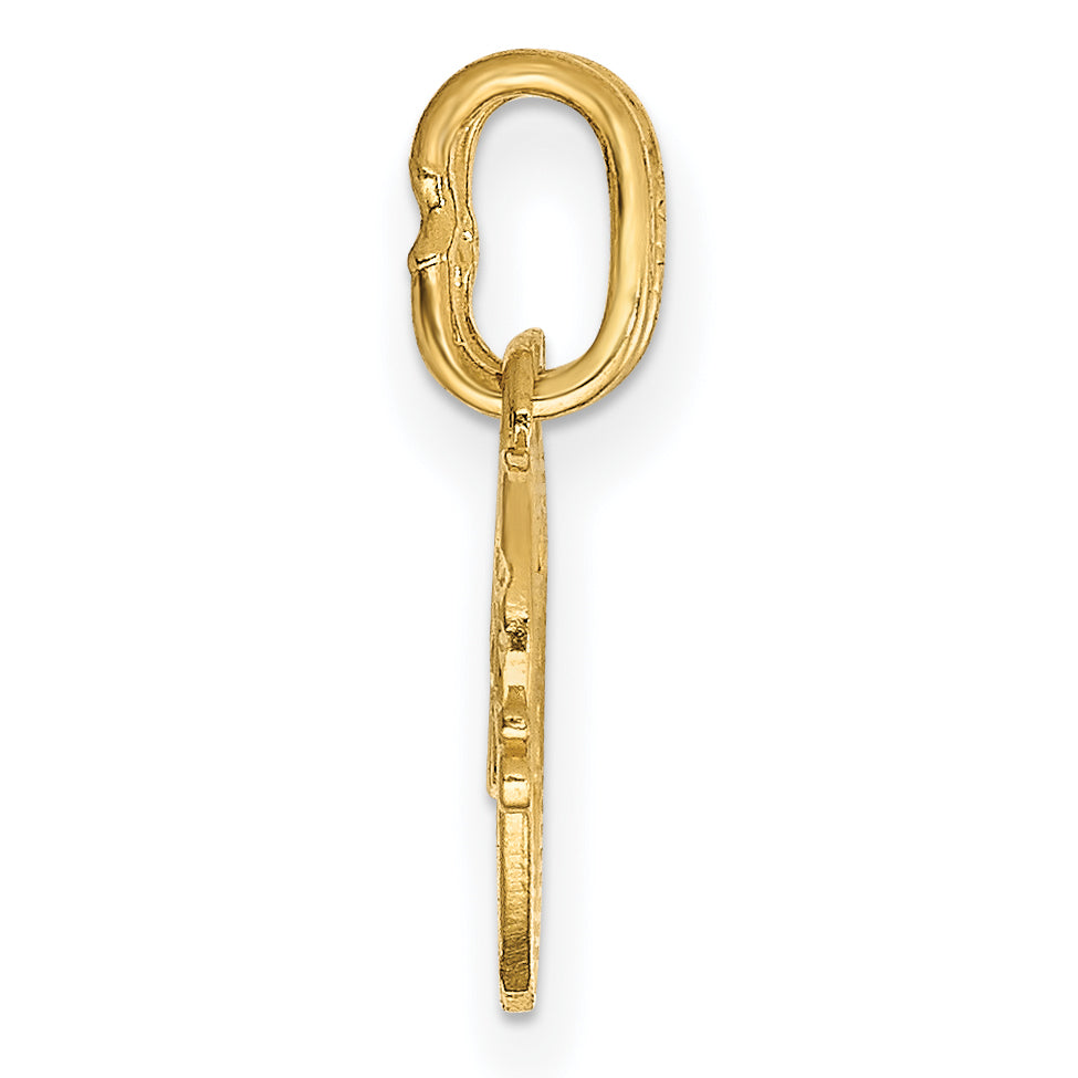 14k Yellow Gold 14k Double Heart BEST FRIENDS Break-apart Charm